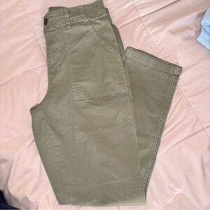 Womens Classic Sage Green Khaki Chinos